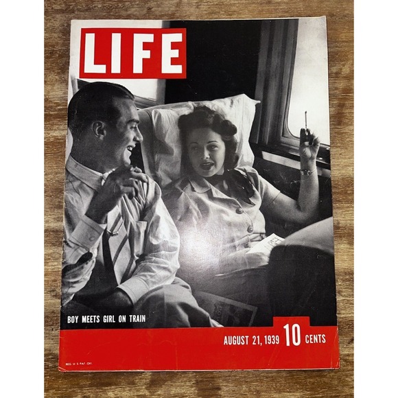 Other - Life Magazine Vintage August 21 1939 Boy Meets Girl On Train Cover 1930's Ads